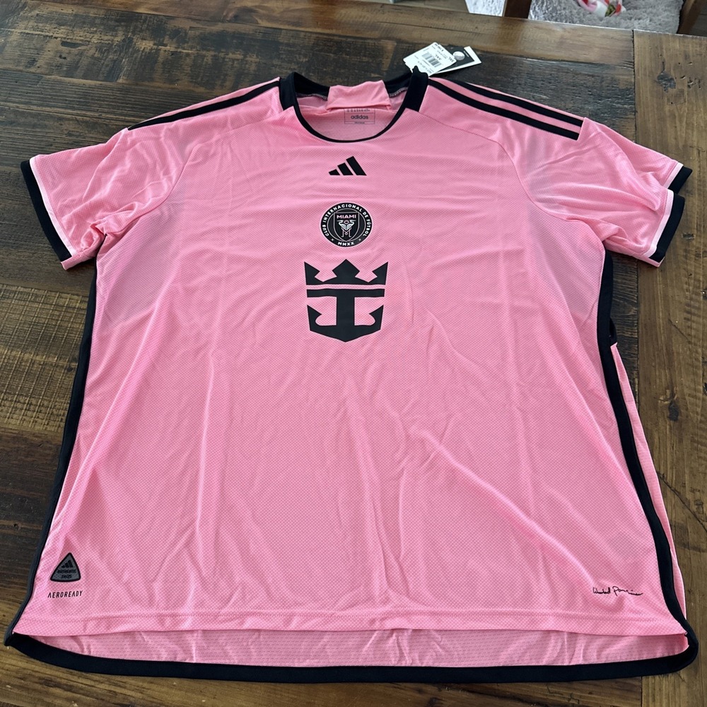Messi Inter Miami CF Jersey Mens 3XL x adidas 24/25 Home Authentic Jersey Pink